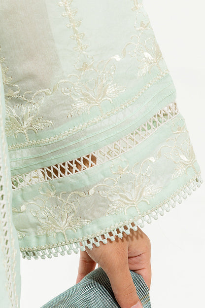 Beechtree - Embroidered Shirt With Dupatta