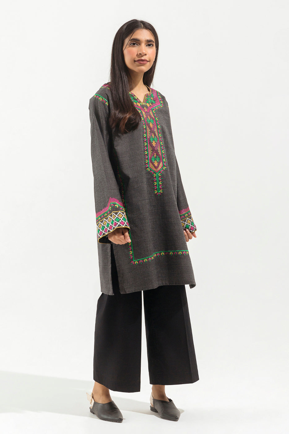 Beechtree - EMBROIDERED YARN DYED SHIRT (PRET)
