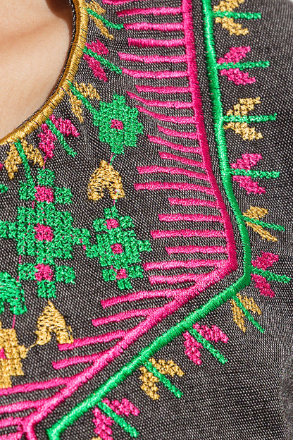 Beechtree - EMBROIDERED YARN DYED SHIRT (PRET)