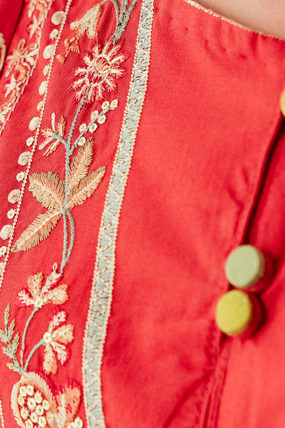 Beechtree - EMBROIDERED KHADDAR SHIRT (PRET)