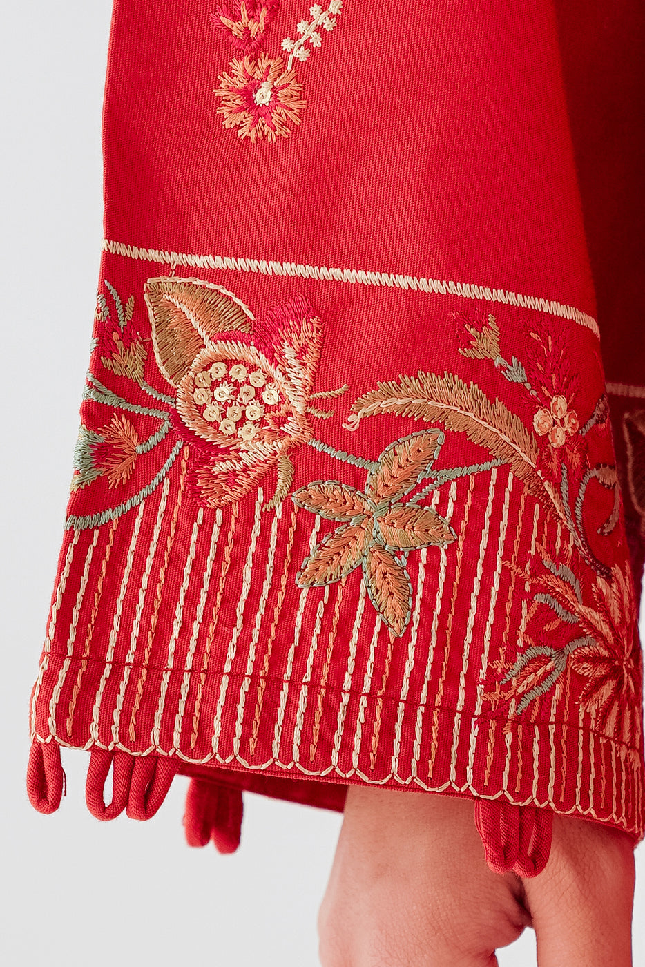 Beechtree - EMBROIDERED KHADDAR SHIRT (PRET)