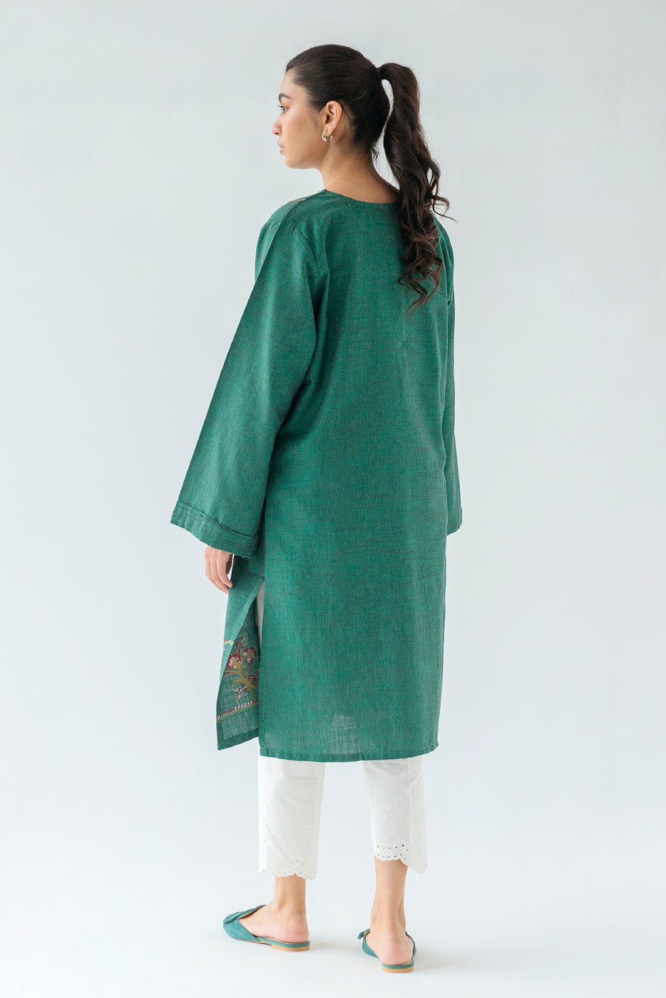 Beechtree - EMBROIDERED YARN DYED SHIRT (PRET)