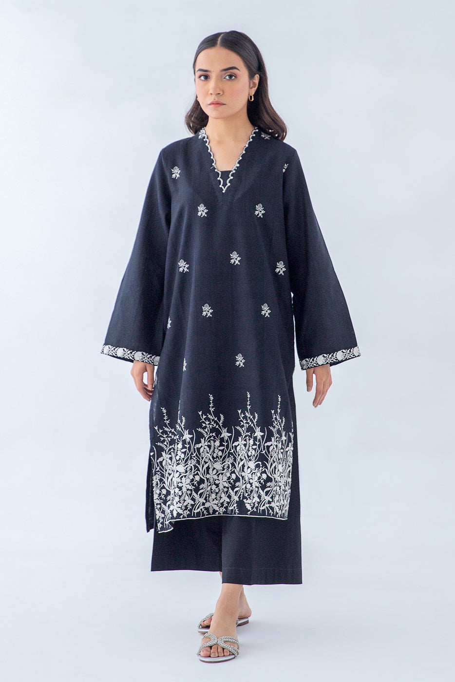 Beechtree - EMBROIDERED DORIA JACQUARD SHIRT (PRET)