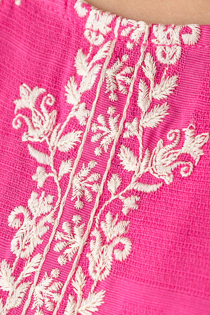 Beechtree - EMBROIDERED KHADDAR JACQUARD SHIRT (PRET)