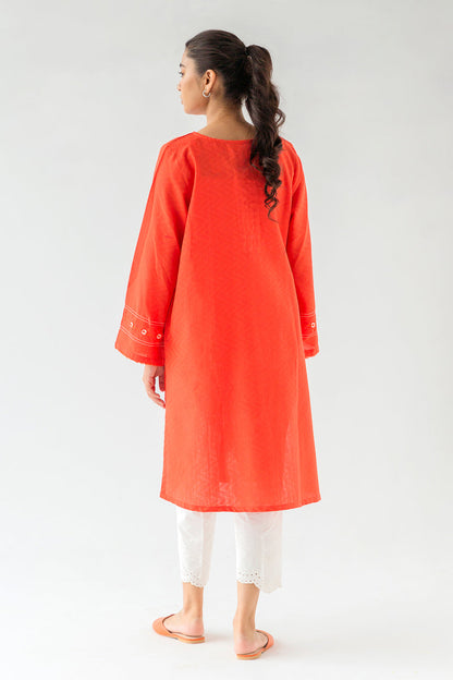 Beechtree - EMBROIDERED KHADDAR JACQUARD SHIRT (PRET)