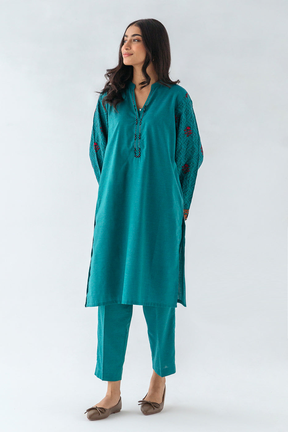 Beechtree - EMBROIDERED  SHIRT (PRET)