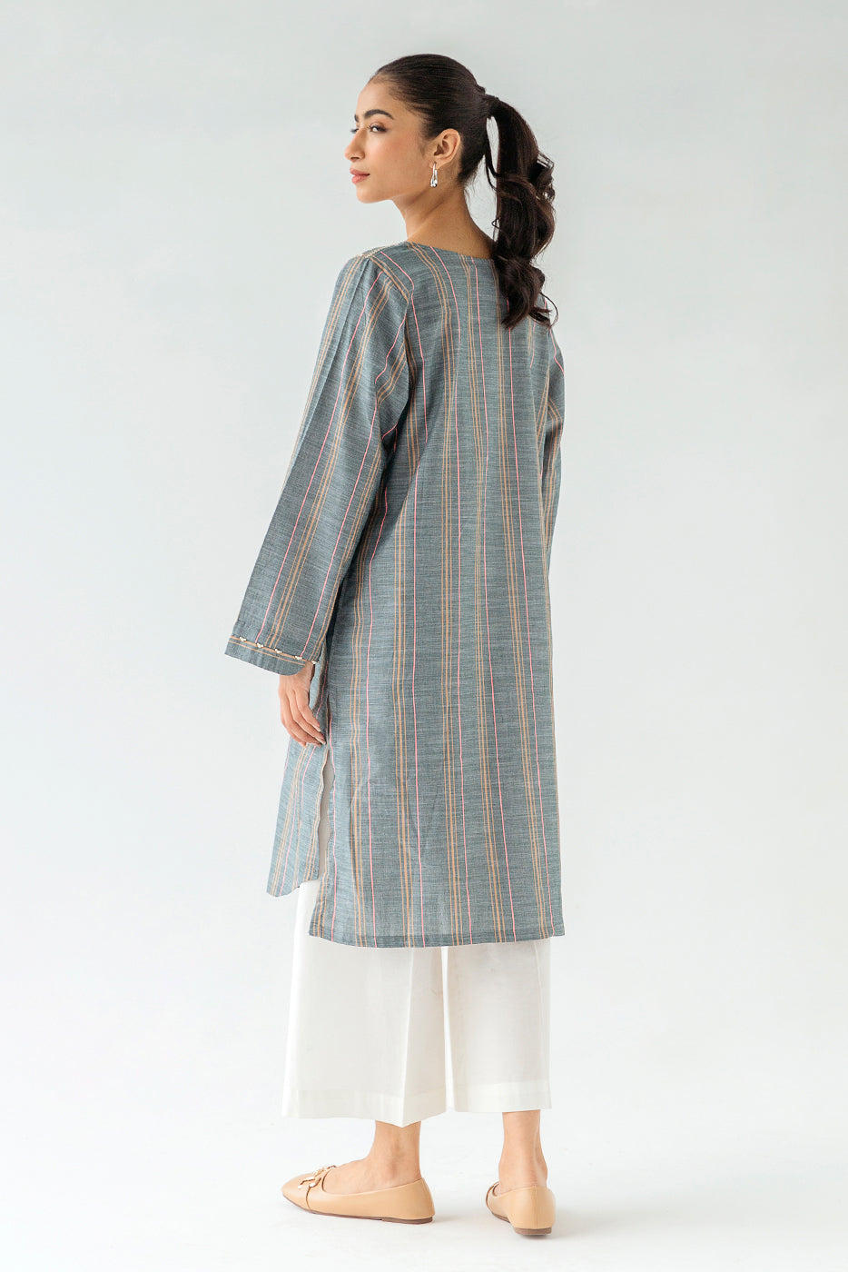 Beechtree - EMBROIDERED YARN DYED SHIRT (PRET)
