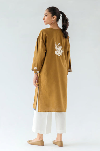 Beechtree - EMBROIDERED SLUB KHADDAR SHIRT (PRET)