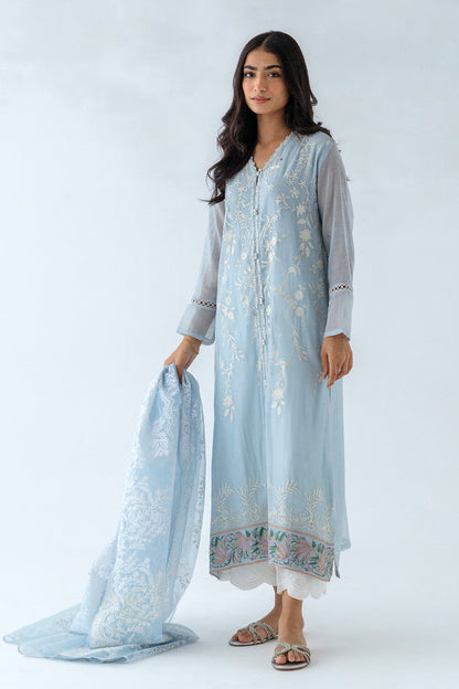 Beechtree - 2 PIECE EMBROIDERED KARANDI SUIT (LUXURY PRET)