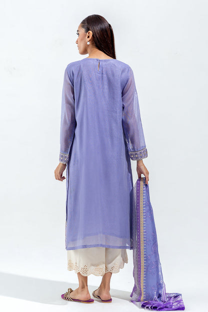 Beechtree - 2 PIECE EMBROIDERED COTTON NET SUIT (LUXURY PRET)