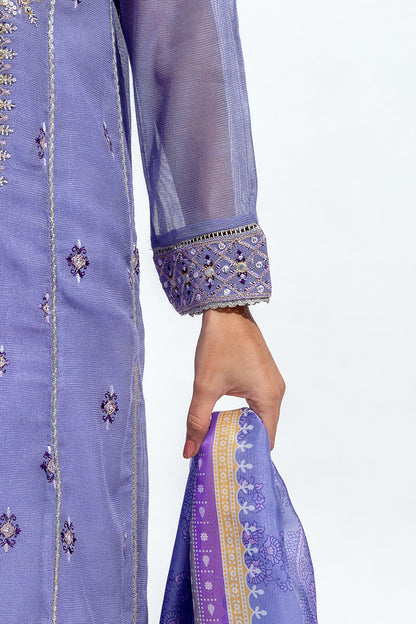 Beechtree - 2 PIECE EMBROIDERED COTTON NET SUIT (LUXURY PRET)