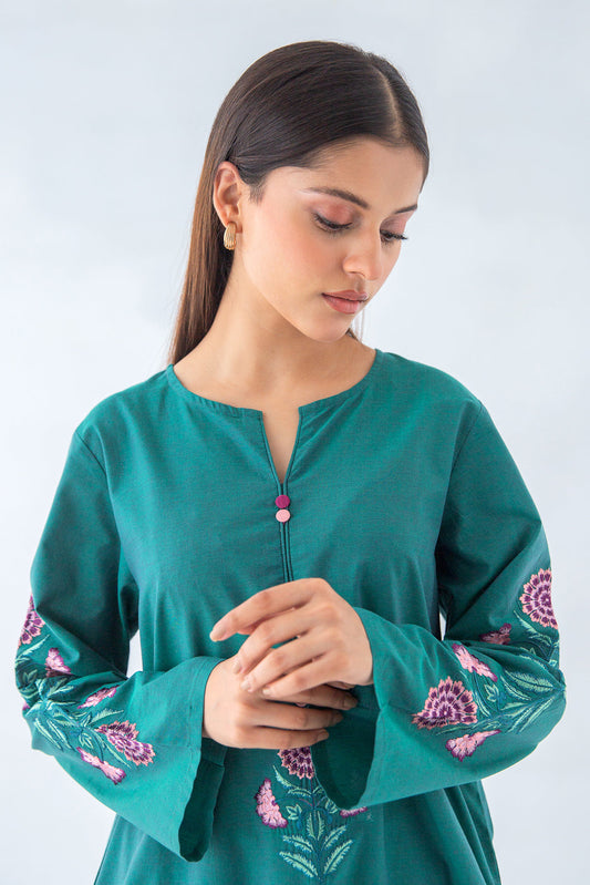 Beechtree - EMBROIDERED CHAMBRAY SHIRT (PRET)