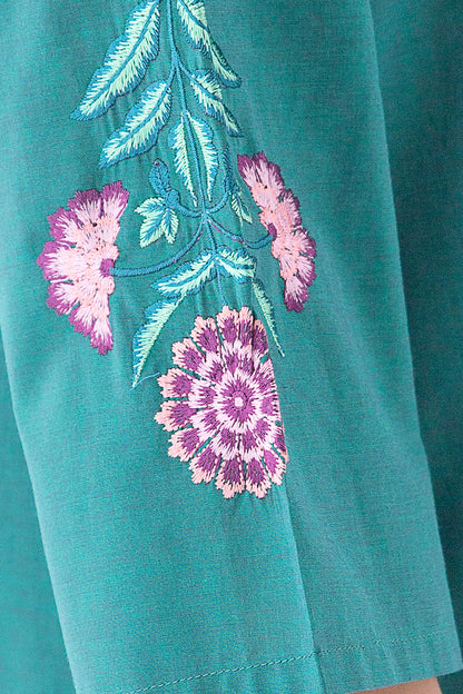 Beechtree - EMBROIDERED CHAMBRAY SHIRT (PRET)