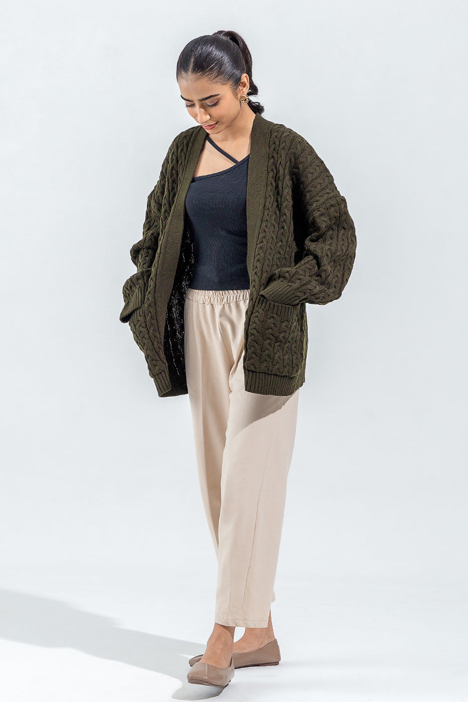 Beechtree - Cable Knit Shrug