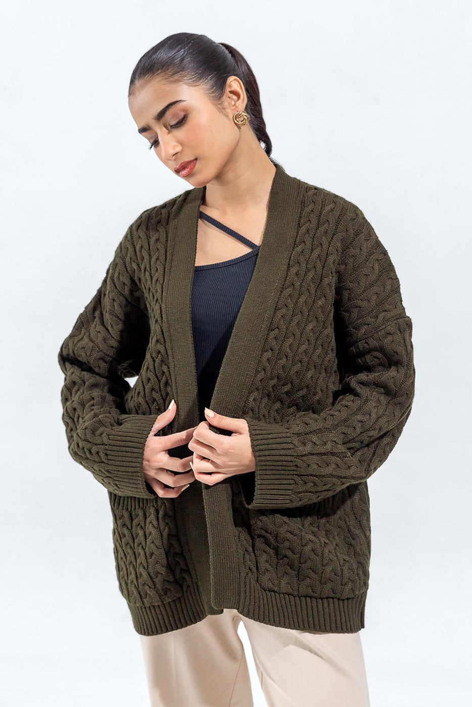 Beechtree - Cable Knit Shrug