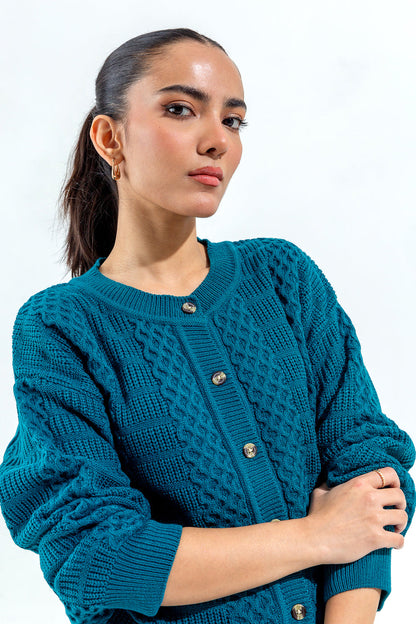 Beechtree - Knitted Crew Neck Cardigan