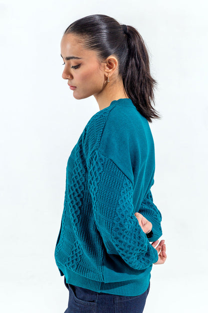 Beechtree - Knitted Crew Neck Cardigan