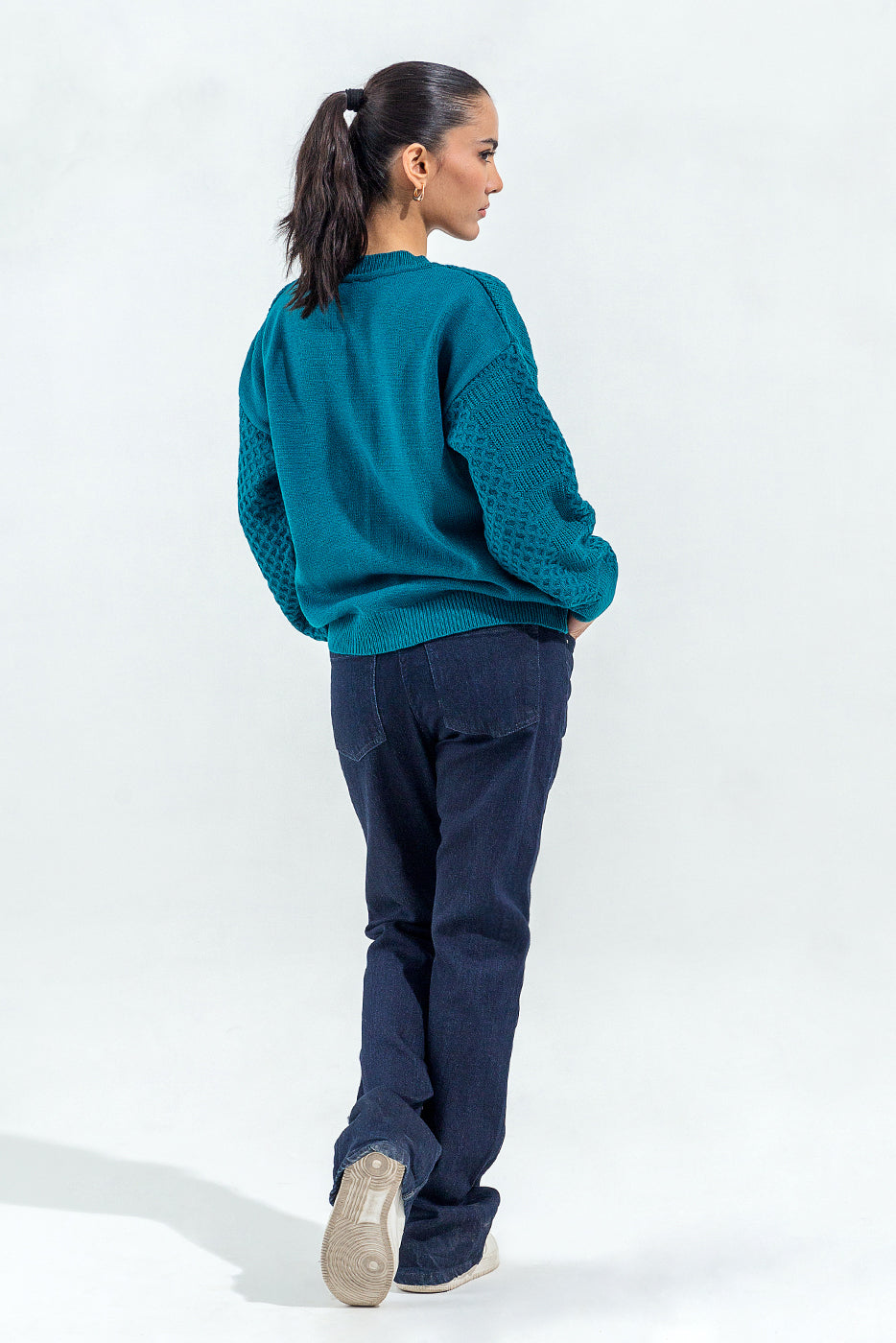 Beechtree - Knitted Crew Neck Cardigan