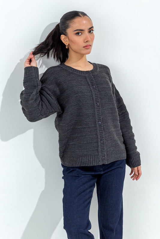 Beechtree - Knitted Crew Neck Cardigan
