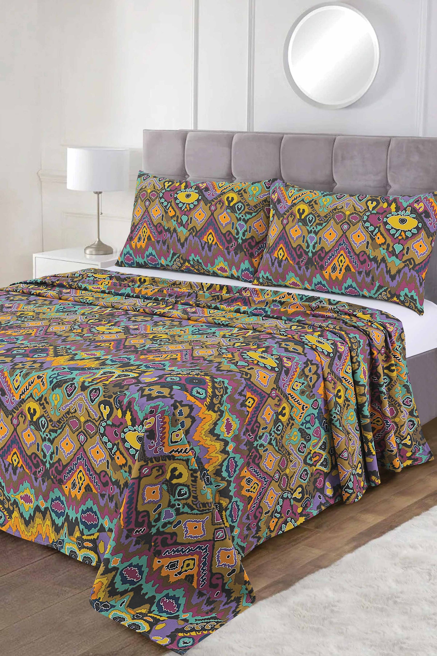 Nishat Linen - Ikat Hues Sheet Set