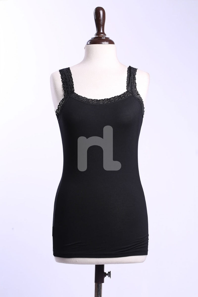 Nishat Linen - Black Camisole-428830103-S-22