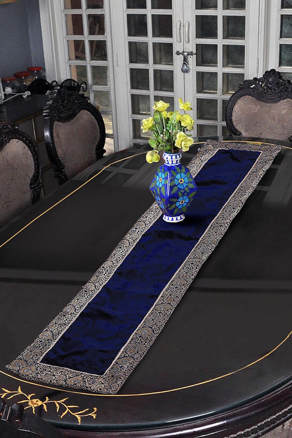 Nishat Linen - Blueberry Table Runner