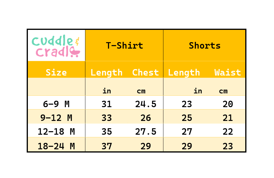 Cuddle & Cradle - Graphic T-Shirt & Woven Shorts (Space)