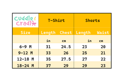 Cuddle & Cradle - Graphic T-Shirt & Woven Shorts (Space)