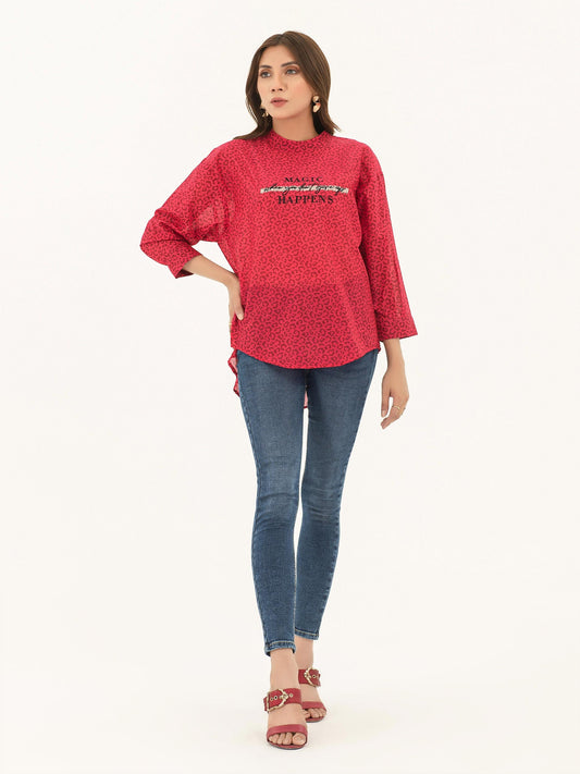 Limelight - Embroidered Fusion Lawn Top