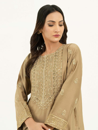 Limelight - 2 Piece Satin Suit-Embroidered (Pret)