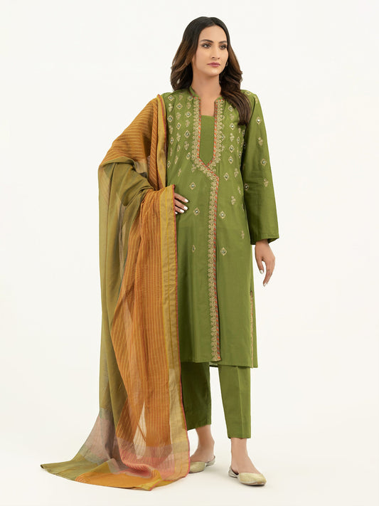 3 Piece Lawn Suit-Embroidered  (Pret)