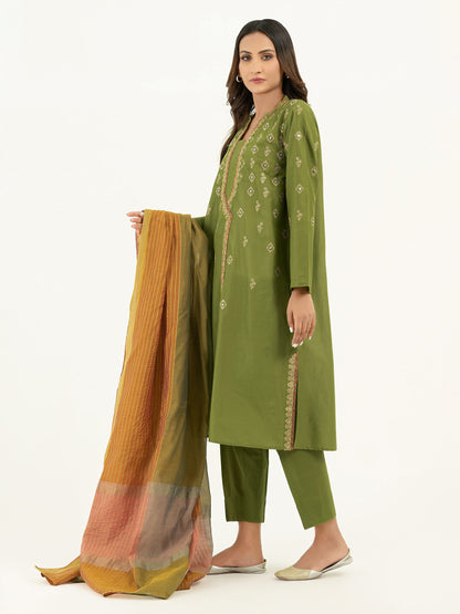 3 Piece Lawn Suit-Embroidered  (Pret)