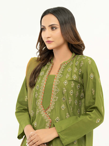 3 Piece Lawn Suit-Embroidered  (Pret)