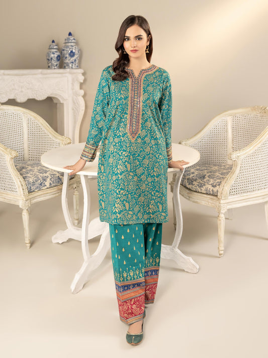 Limelight - 2 Piece Khaddar Suit-Embroidered(Unstitched)