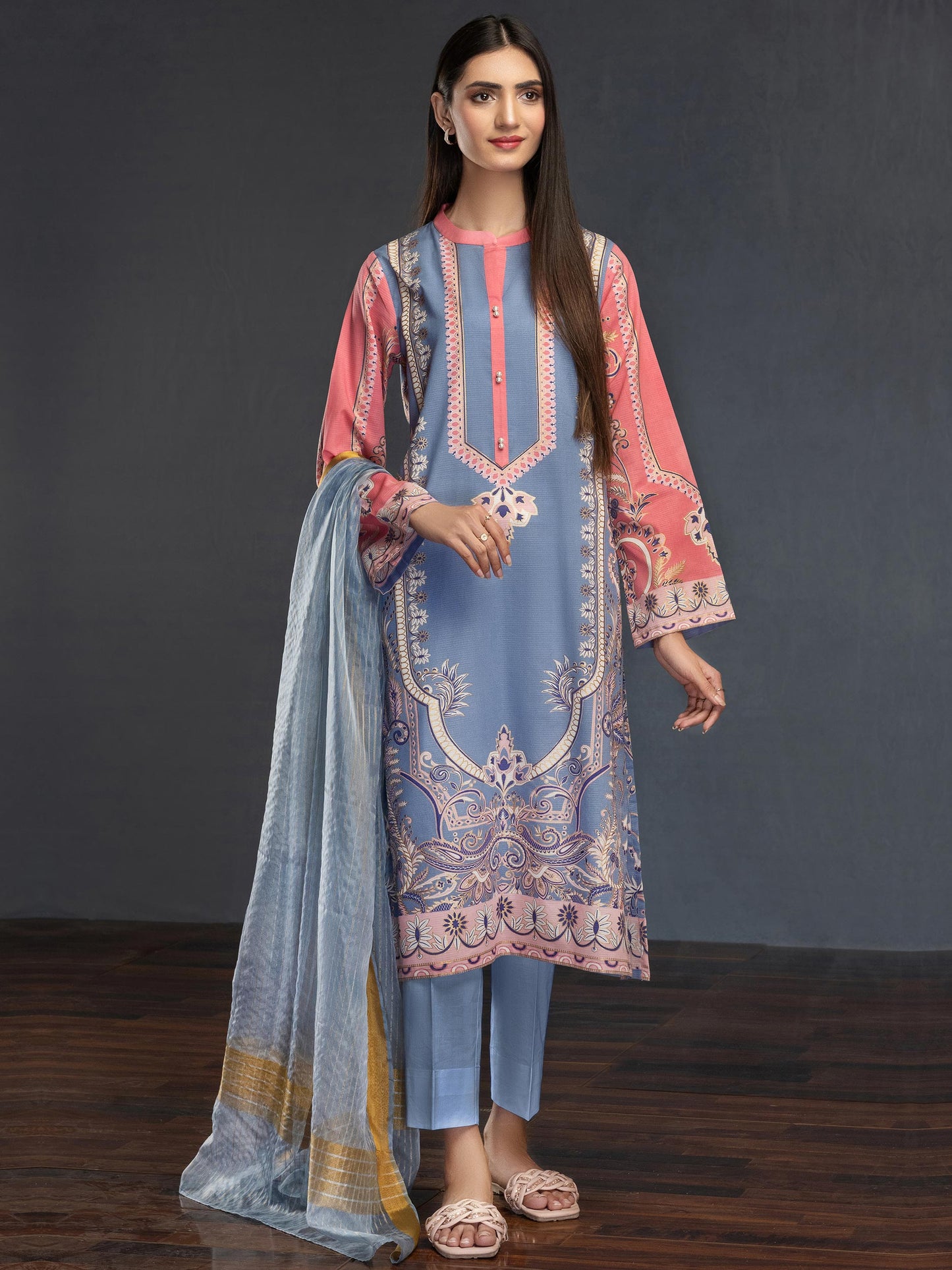 Limelight - 3 Piece Lawn Suit-Printed (Unstitched)