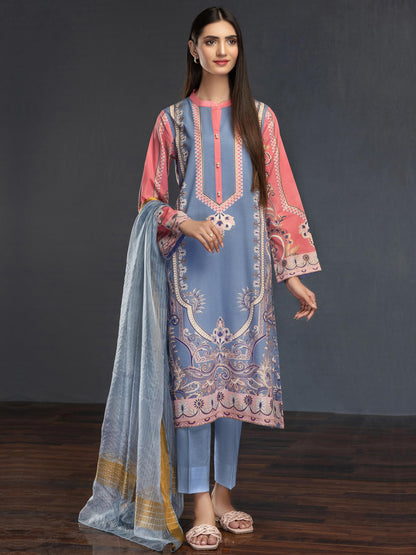 Limelight - 3 Piece Lawn Suit-Printed (Unstitched)