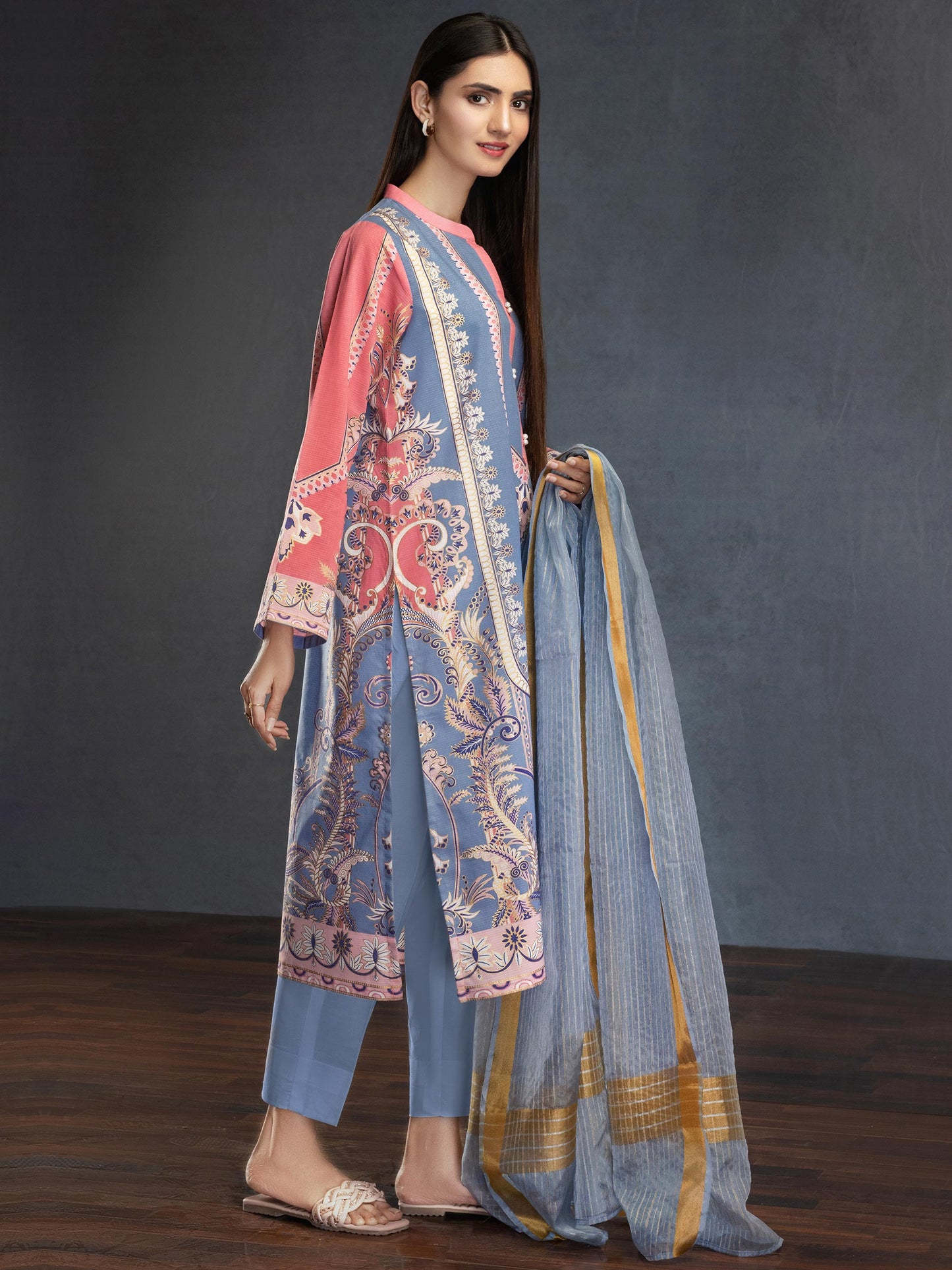 Limelight - 3 Piece Lawn Suit-Printed (Unstitched)