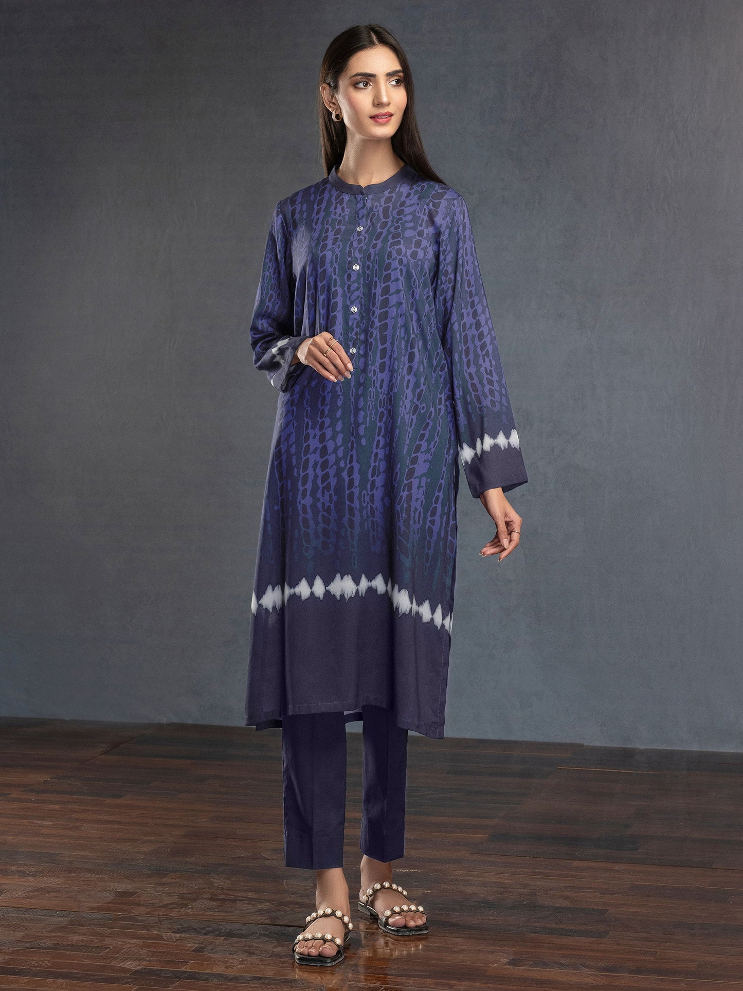 Limelight - 2 Piece Viscose Lawn Suit-Printed (Unstitched)