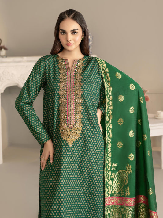 Limelight - 3 Piece Khaddar Suit-Embroidered(Unstitched)