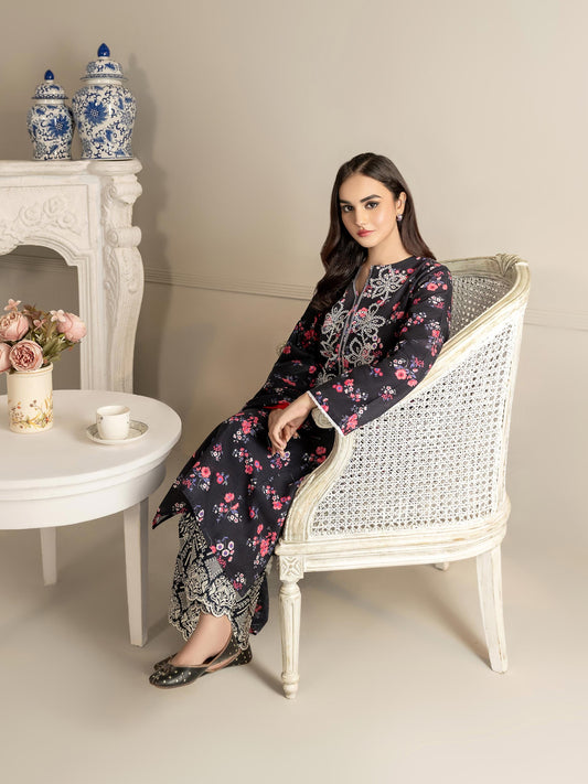 Limelight - 3 Piece Khaddar Suit-Embroidered(Unstitched)