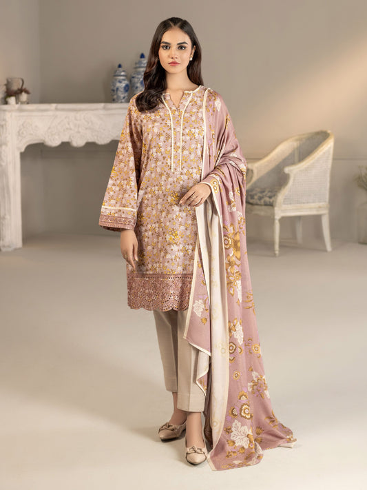 Limelight - 2 Piece Khaddar Suit-Embroidered(Unstitched)