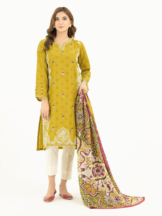 Limelight - 2 Piece Texture Lawn Suit-Embroidered (Pret)