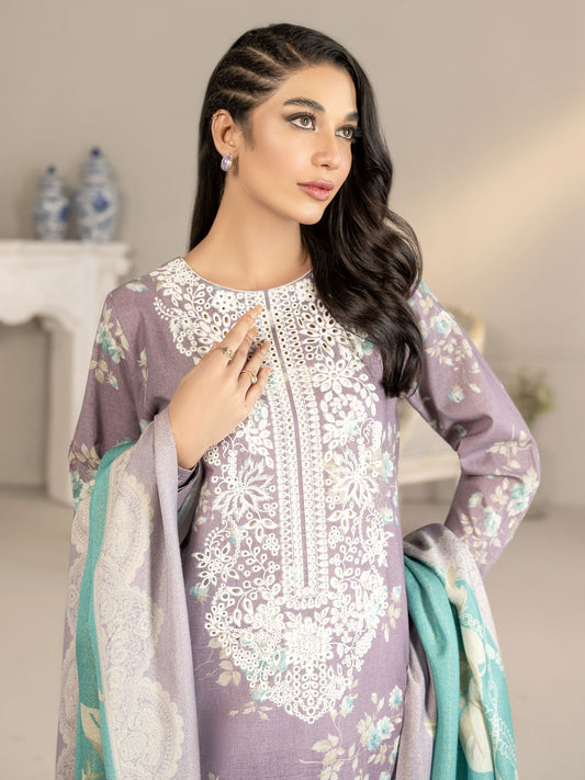 Limelight - 3 Piece Khaddar Suit-Embroidered(Unstitched)