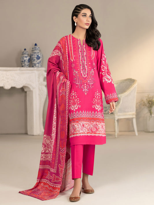 Limelight - 3 Piece Khaddar Suit-Embroidered(Unstitched)