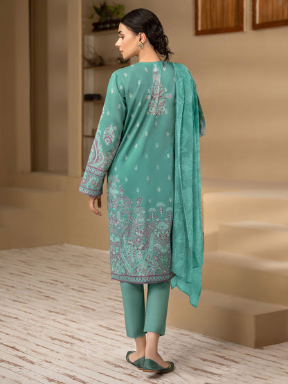 3 Piece Cambric Suit-Embroidered (Unstitched)