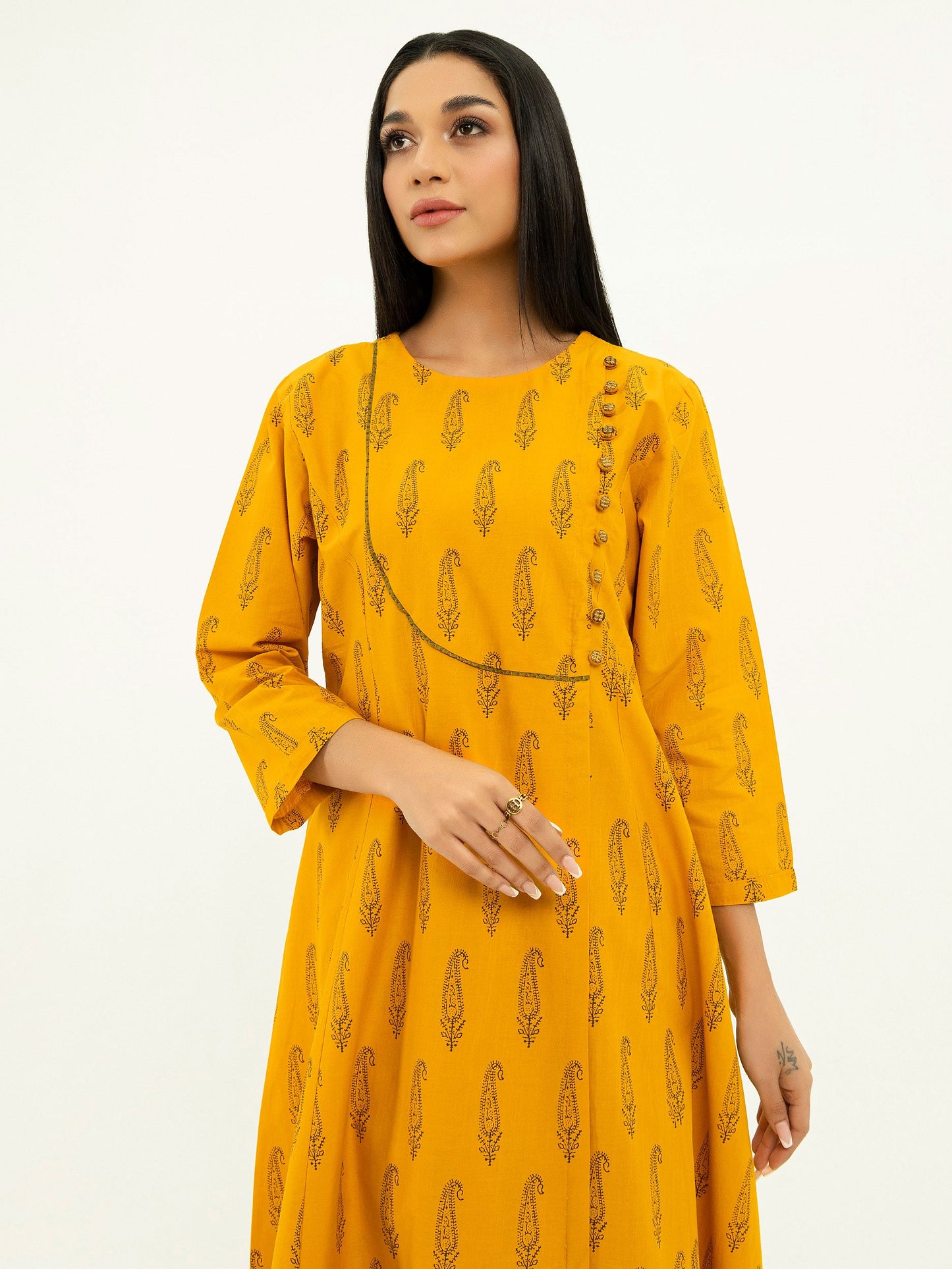 Limelight - Lawn Frock-Paste Print (Pret)