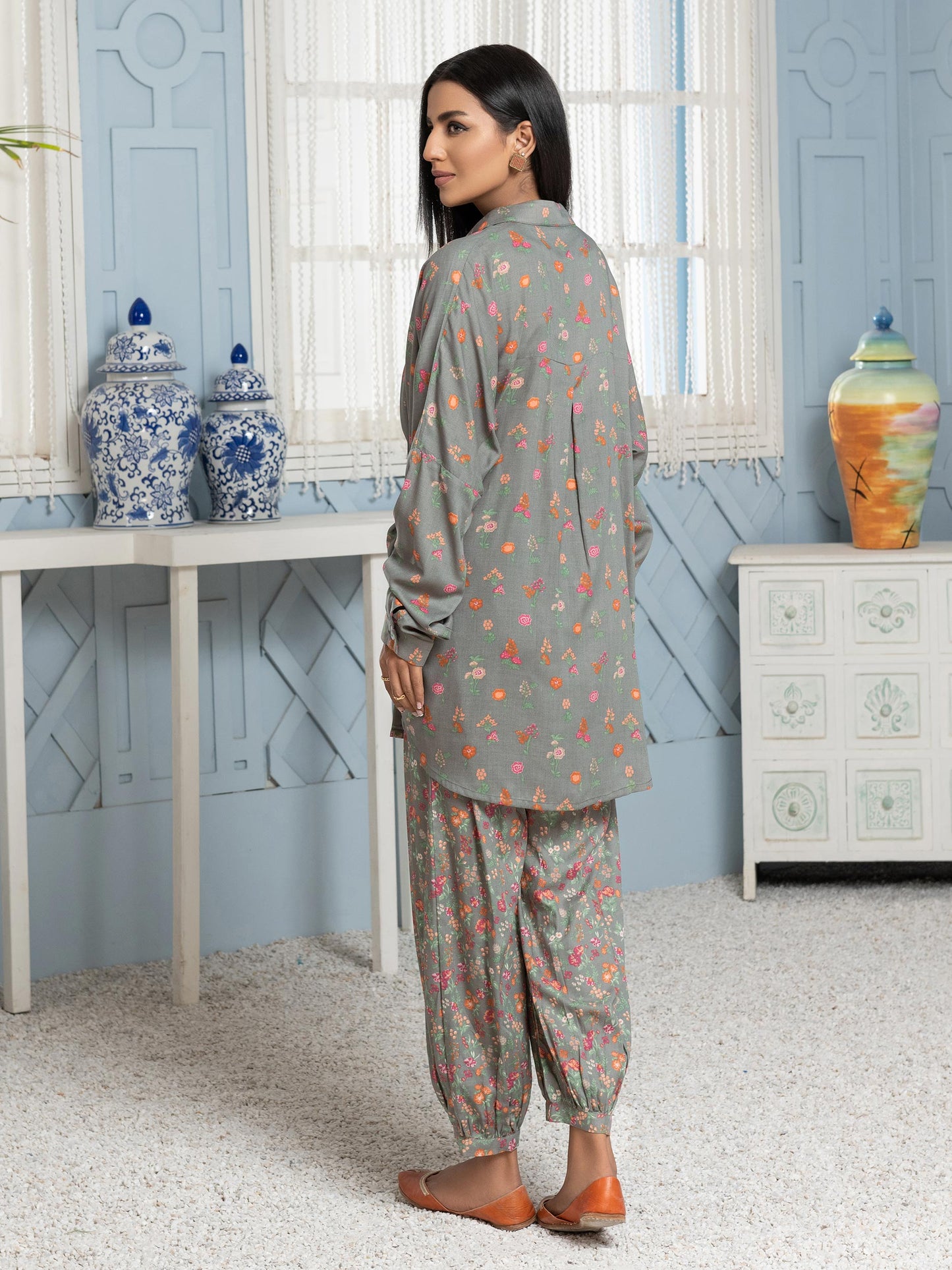 Limelight - 2 Piece Viscose Lawn Suit-Printed (Unstitched)