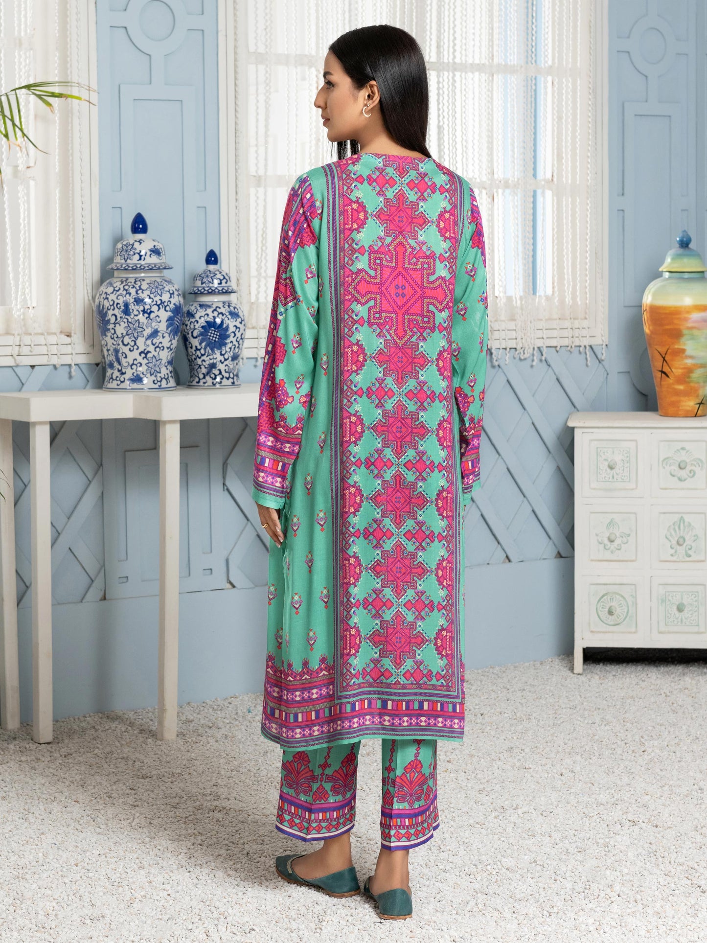 Limelight - 2 Piece Viscose Lawn Suit-Printed (Unstitched)