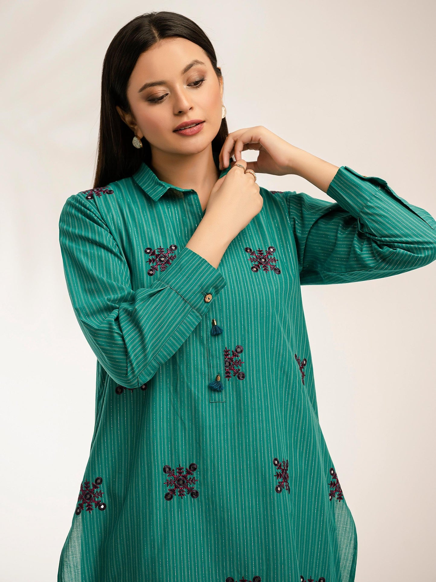 Limelight - Yarn Dyed Shirt-Embroidered (Pret)