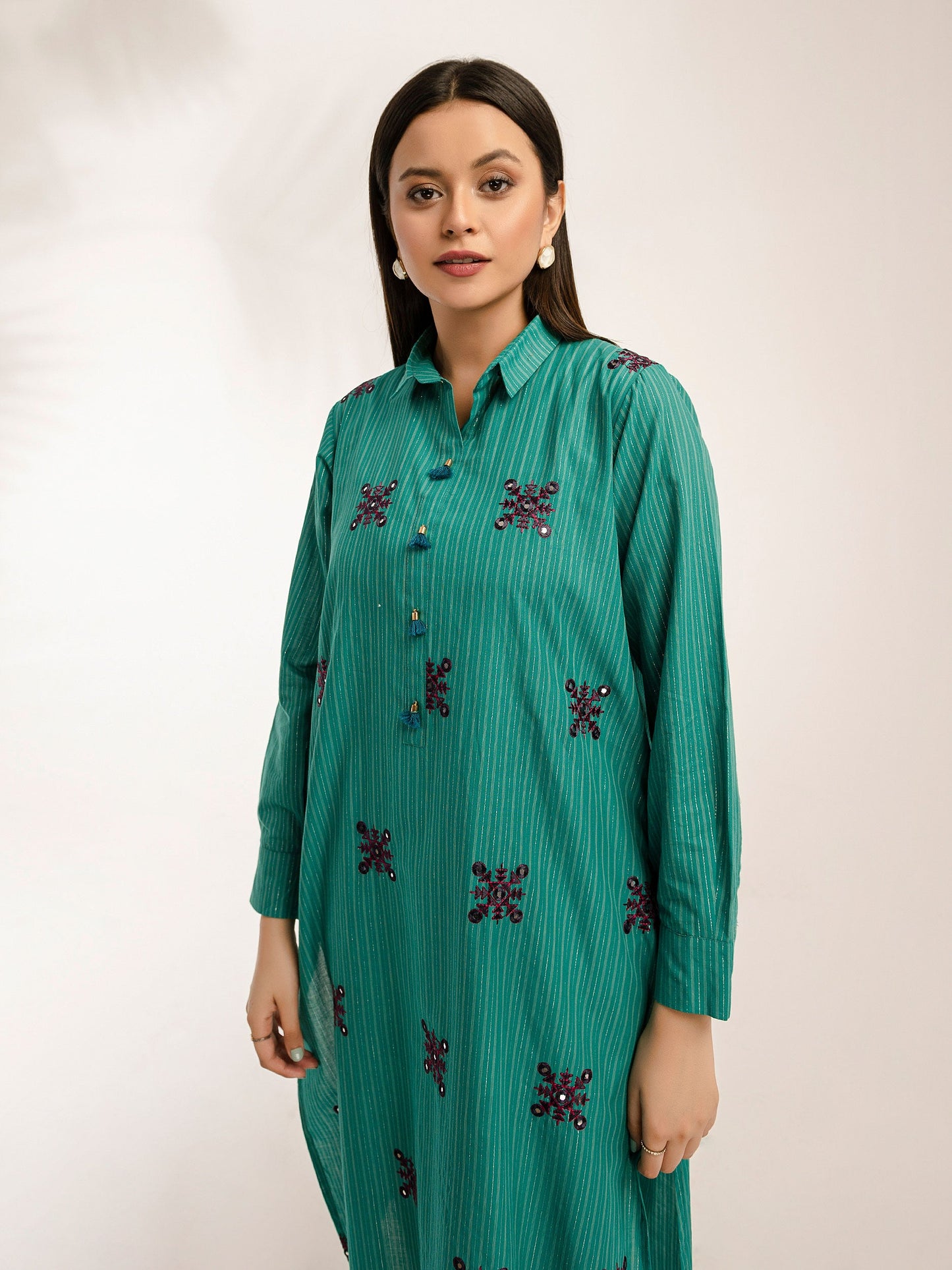 Limelight - Yarn Dyed Shirt-Embroidered (Pret)